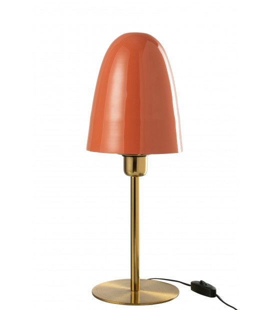 Lampe à poser cloche SUM en métal doré