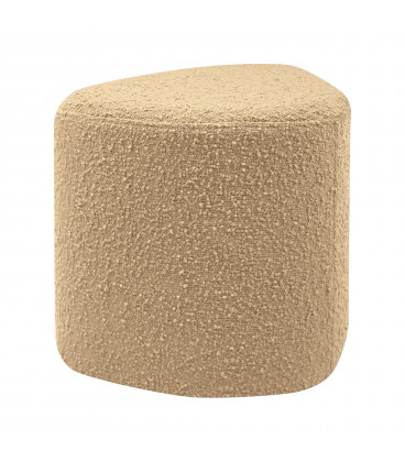 Tabouret Eve tissu bouclette beige