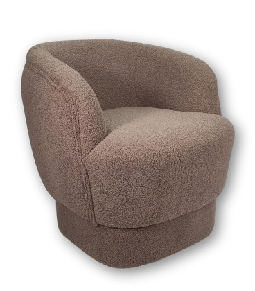 Fauteuil Bona bouclette Taupe