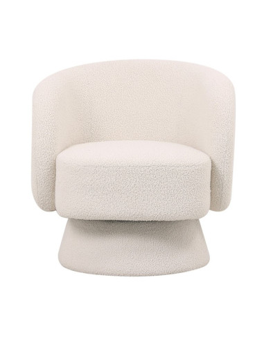 Fauteuil rondeur doudou blanc pivotant opjet