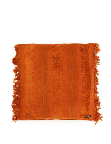 Housse de coussin Oh My Gee - Velours rouille - 60x60