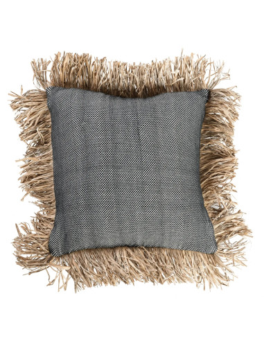 Housse de coussin De Cotton Bonita - Noir Naturel - 40x40