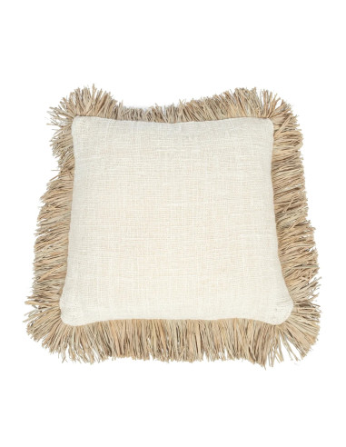 Housse de coussin Saint Tropez - Naturel Blanc - 60x60