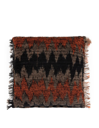 Housse de coussin De Oh My Gee - Noir Orange - 60x60