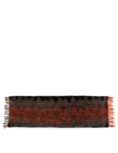 Housse de coussin De Oh My Gee - Noir Orange - 35x100