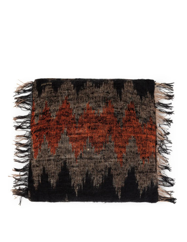 Housse de coussin De Oh My Gee - Noir Orange - 40x40