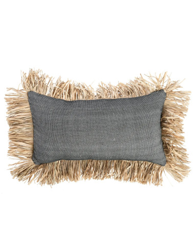 Housse de coussin De Cotton Bonita - Noir Naturel - 30x50