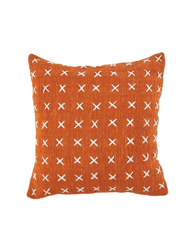 La housse de coussin Zillion Kiss - Terracotta Blanc