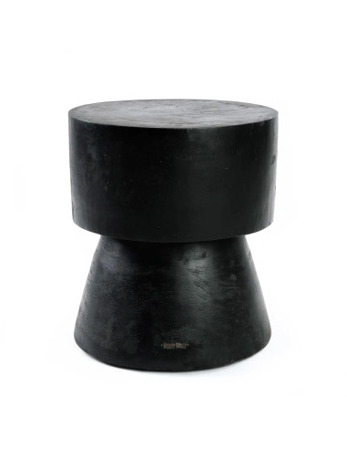 Tabouret/table d'appoint Warmi - Noir