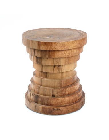 Tabouret/Table d'appoint Mazu - Naturel