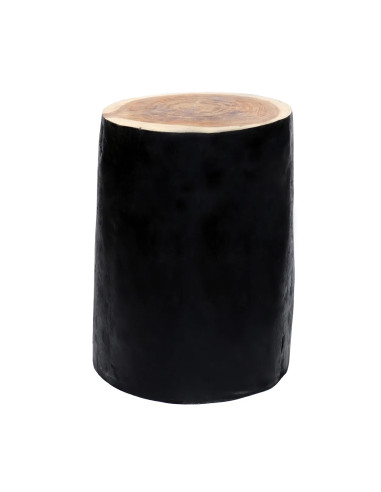 Tabouret/Table d'appoint Tribe - Naturel/noir