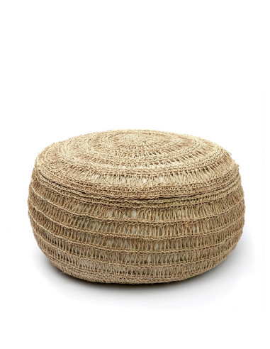 De Seagrass Poef - Rond - 60 se traduit en français par "Pouf en herbe marine - Rond - 60".