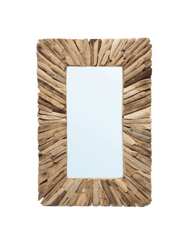 Miroir bois flotté - Naturel - M