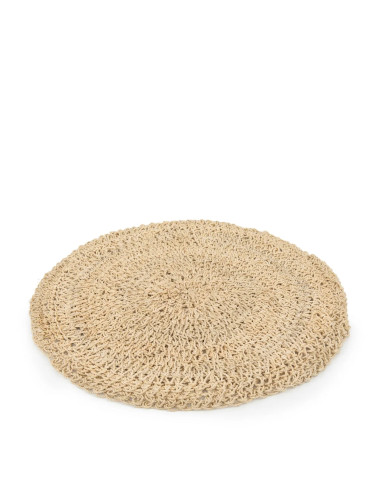 Set de table en herbe de mer rond - Naturel