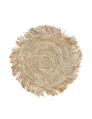 Le Set De Table Fringe Raffia - Rond - Naturel