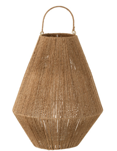 Lanterne en jute naturelle Dantya