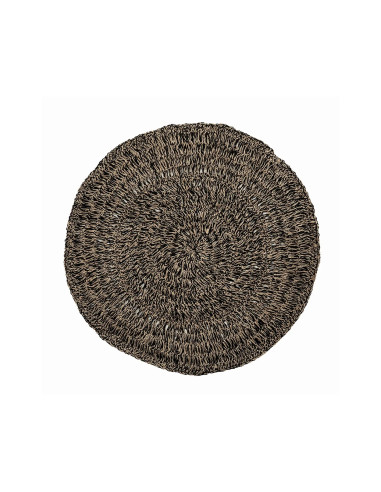 Le tapis en seagrass - Naturel Noir - 100