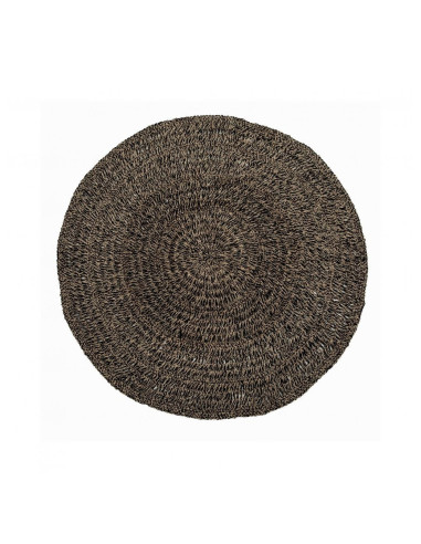 Le tapis en seagrass - Naturel Noir - 150