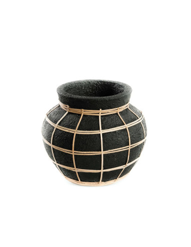 Vase Belly - Noir Naturel - S