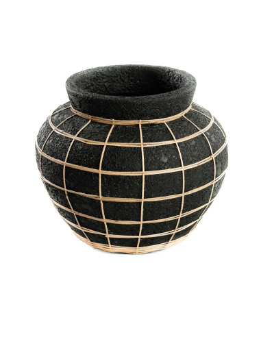 Vase Belly - Noir Naturel - L