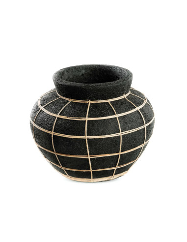 Vase Belly - Noir Naturel - M