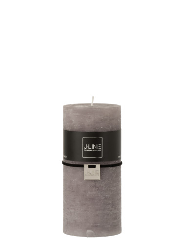 Bougie cylindrique gris foncé L70h