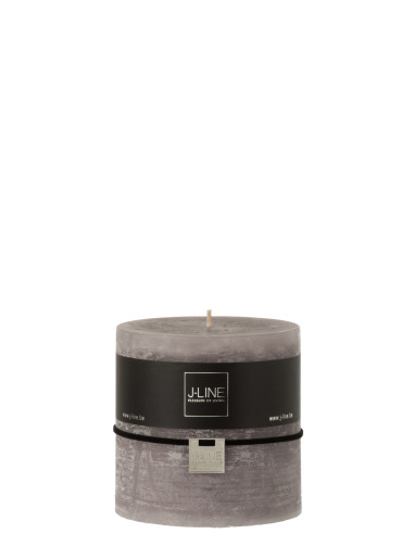 Bougie cylindrique gris foncé 75h