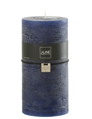 Bougie cylindrique bleu foncé extra extra large 140H