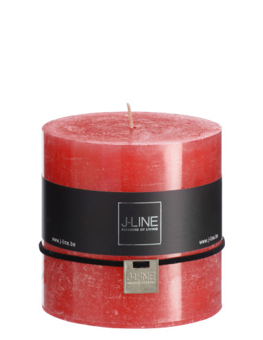 Bougie cylindrique rouge -75H