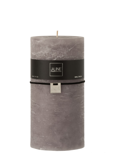 Bougie cylindrique gris foncé XXL140h