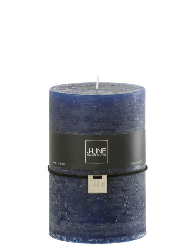 Bougie cylindrique bleu foncé extra large 120H