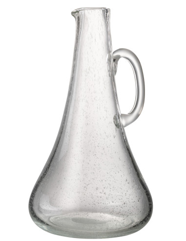 Carafe en verre transparent