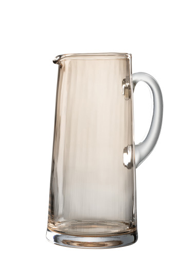 Carafe Lignes Verre Ambre