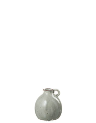 Vase en céramique gris petit