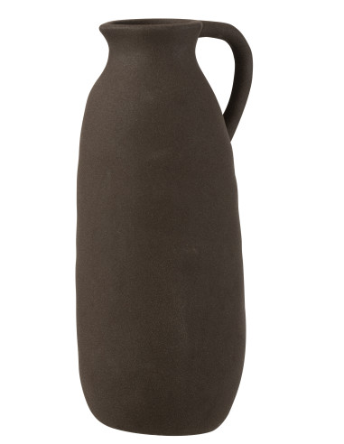 Vase Cruche en Céramique Noir Grand