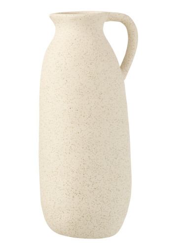 Vase Cruche en céramique beige de grande taille