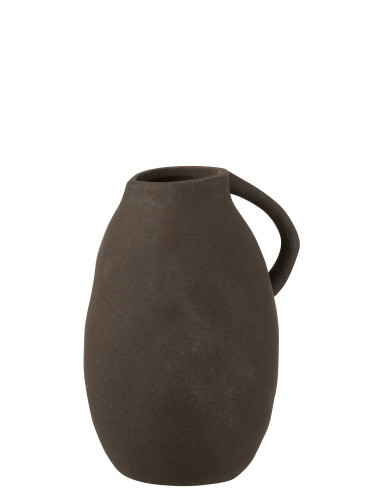 Vase Cruche en céramique noir de taille moyenne