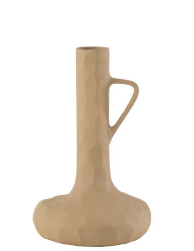 Vase en aluminium beige