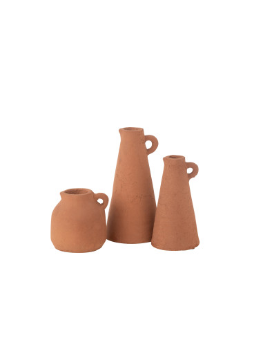 Ensemble de 3 vases Moke Pitcher Terra Copper