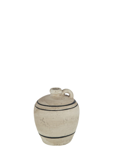 Rayure de cruche Terracotta Beige/Noir Petit