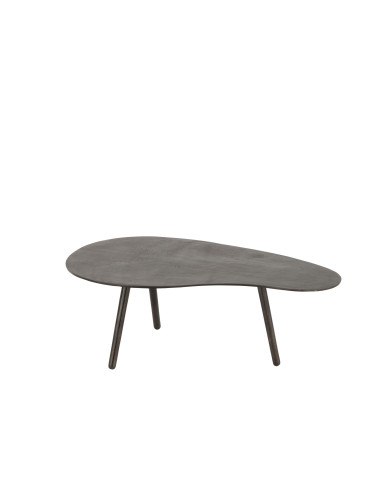 Table basse en aluminium/fer noir petite