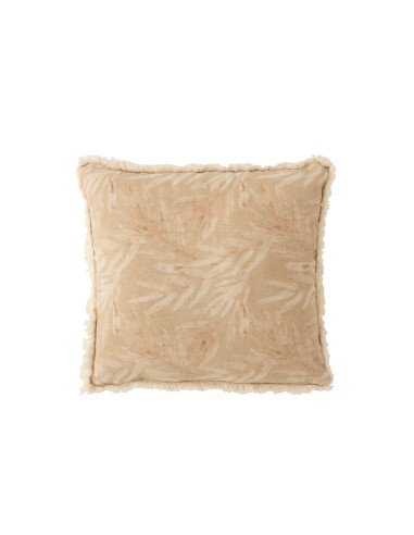 Plante Coussin Coton BeigeJ-Line