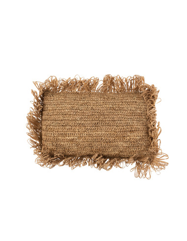 Coussin Rectangle en Raphia NaturelJ-Line