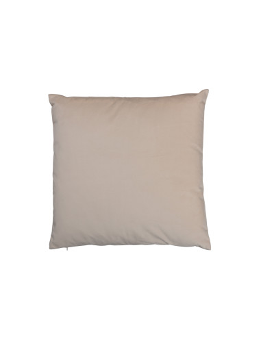 Coussin carré en velours crèmeJ-Line