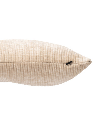 Coussin en tissu/mousse beige foncéJ-Line