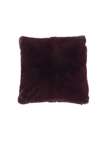 Coussin mignon en polyester rouge foncéJ-Line