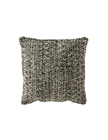 Coussin Miami Poly Noir/BlancJ-Line