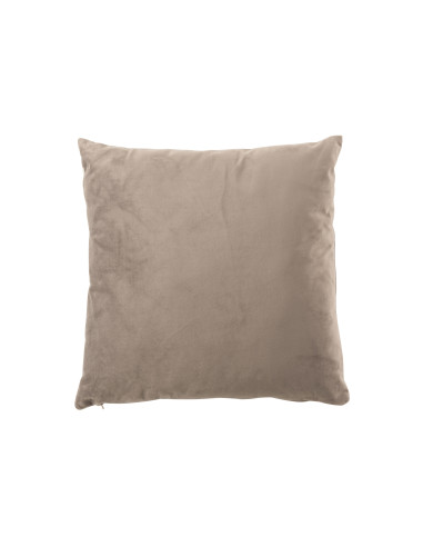 Coussin carré en velours grisJ-Line