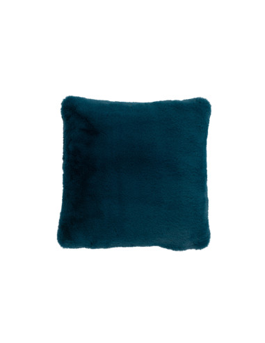 Coussin mignon en polyester bleu pétroleJ-Line