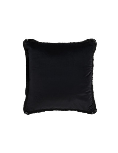 Coussin carré en polyester noir AlphaJ-Line